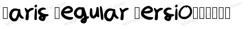 Paris Regular Versio字体转换